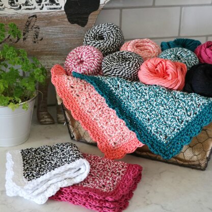 Rosy Posy Dishcloth