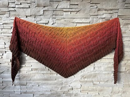 Flat Triangular Scarf "Himera"