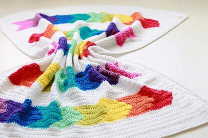 Rainbow Road Blanket