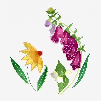 Flower & Floral Cross Stitch Patterns