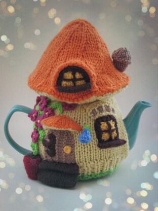 Toadstool Fairy House Tea Cosy