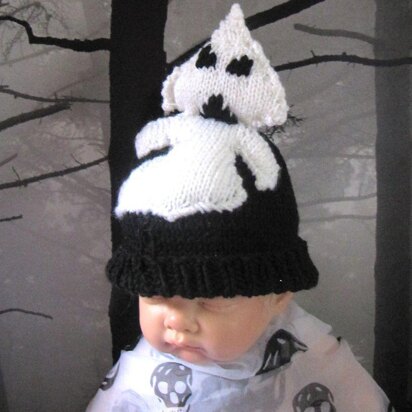 Baby White Ghost Beanie