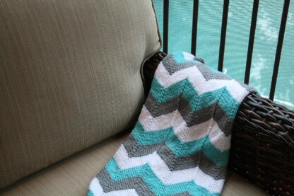 Chevron Baby Blanket and Chevron Throw