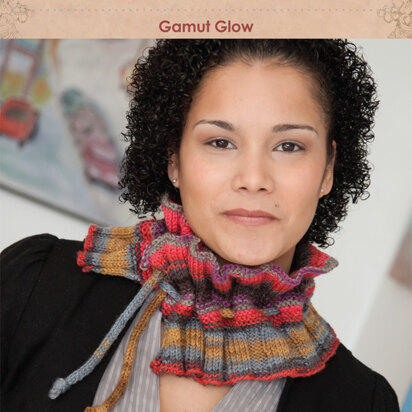 Gamut Glow Scarf in Classic Elite Yarns Liberty Wool Prints - Downloadable PDF