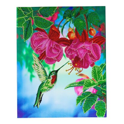 Crystal Art Hummingbird, 40x50cm Diamond Painting Kit