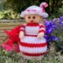 Christmas Doll Knitting Pattern - Toy Knitting Pattern