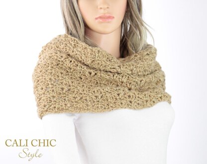 Elaine Crochet Snood Scarf #808S