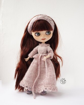 Marshmallow outfit for 12” doll