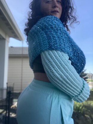 Like A Pretzel: Crochet Wrap Sweater