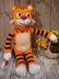 Knitted tiger cub