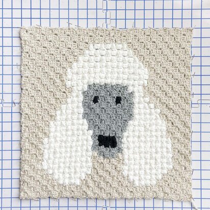 C2C Poodle Dog Blanket Square