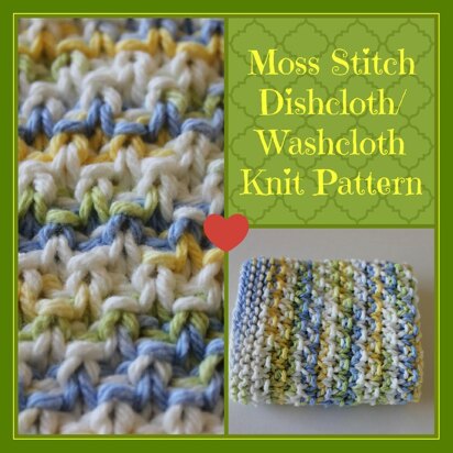 Moss Stitch Dishcloth