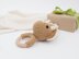 Crochet dinosaur pattern baby rattle toy Triceratops amigurumi pattern
