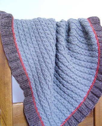 Mock Cable Baby Blanket