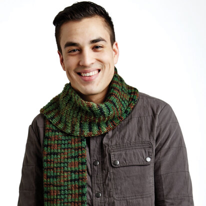 Camouflage Scarf in Caron Simply Soft Camo - Downloadable PDF