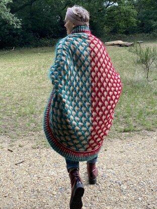 Honeycomb Blanket Cardigan