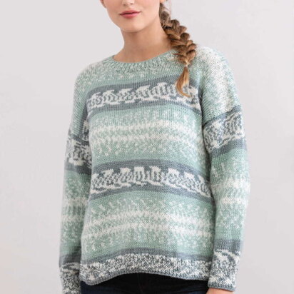 Basic Pullover in Premier Yarns Nordica - Downloadable PDF