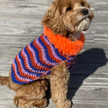 Pluto Dog Sweater in Lion Brand Basic Stitch Anti-Pilling Yarn - M21106 BSAP GF - Downloadable PDF