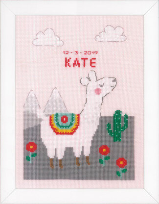 Vervaco Lovely Llama Cross Stitch Kit