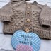 Thalia Baby Cardigan, Hat & Bonnet knitting pattern 0-6mths