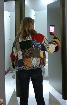 Stash buster patchwork cardigan #2