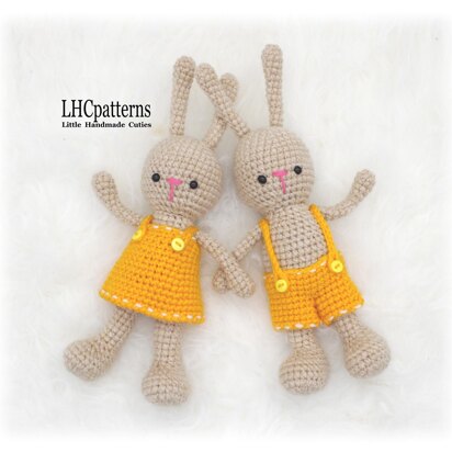 Yellow Easter Bunnies Crochet Pattern