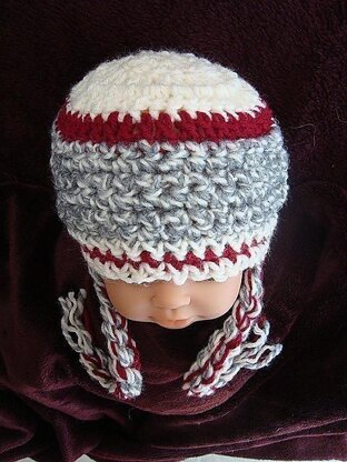 Sock Monkey Inspired  Hat