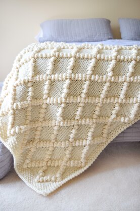 Bobble Knit Throw