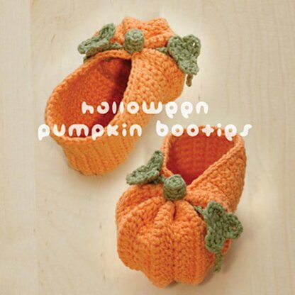 Halloween Pumpkins Baby Booties by Kttying Crochet Pattern