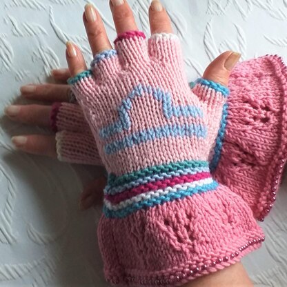 Star Sign Stash Mittens - LIBRA