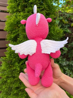 Pink Dragon With Beautiful Wings