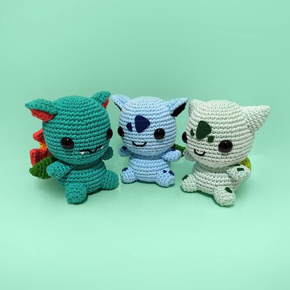 VinCrafty's Bulbasaur, Ivysaur & Venusaur Pattern