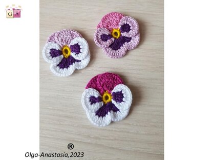 Pansies crochet