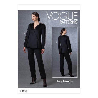 Vogue Misses' Jacket & Pants V1666 - Sewing Pattern