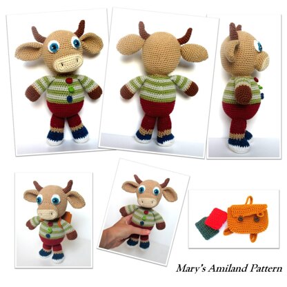 Amigurumi Charley Bull Cow The Ami