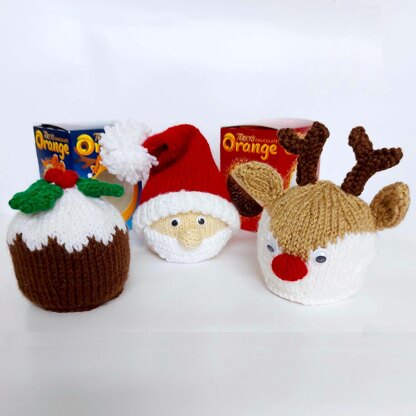 Christmas Chocolate Orange Covers Reindeer santa & Pudding  BB047