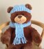 Build a Bear Scarf and Hat set