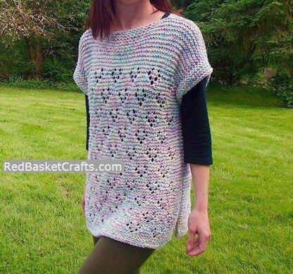 Eyelet Heart Top - Purl-Free Pattern