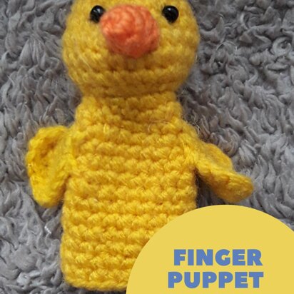 Chicken finger puppet