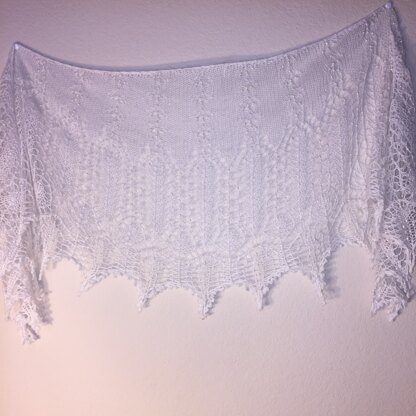 Ivy's wedding shawl