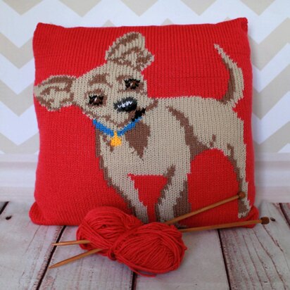 Chihuahua Pet Portrait Cushion Cover