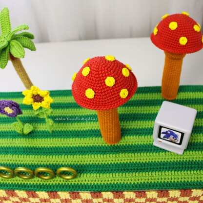 Knuckles Mushroom – Amigurumi Crochet Pattern (PDF)