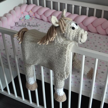 Baby blanket best sale with horses