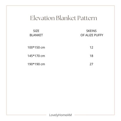 Elevation Blanket Pattern