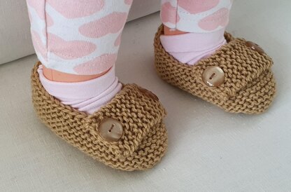 Nadia - Baby shoes with buttoned strap