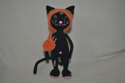 Amigurumi Black cat doll