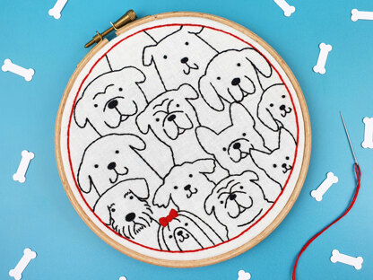 Oh Sew Bootiful Dogs Embroidery Kit