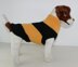 Stripey Bee Aran Dog Coat