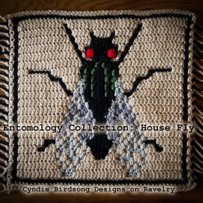 Entomology Collection Mosaic Square - House fly