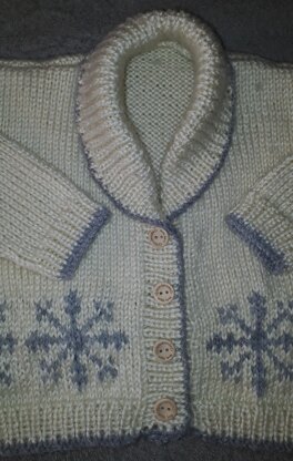 Frosty Christmas Cardigan